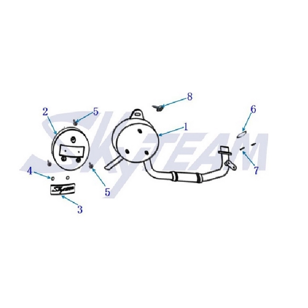 SKYTEAM BUBBLY EGZOZ KOMPLE #ST125BB F2101